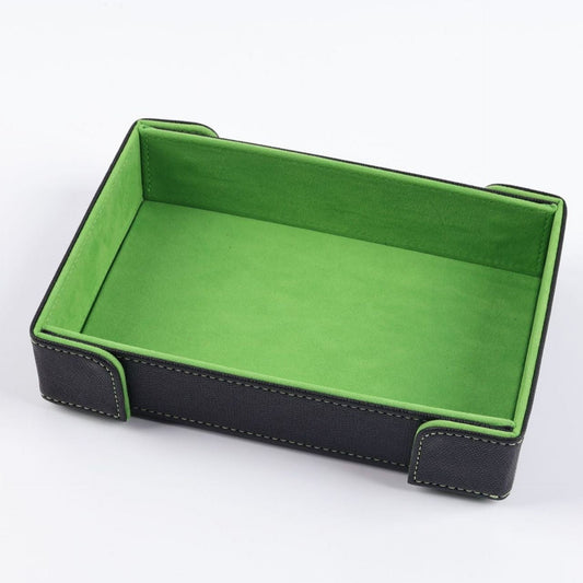 Green Folding Velvet Dice Tray (magnetised)  [Pre-Order mid-October]