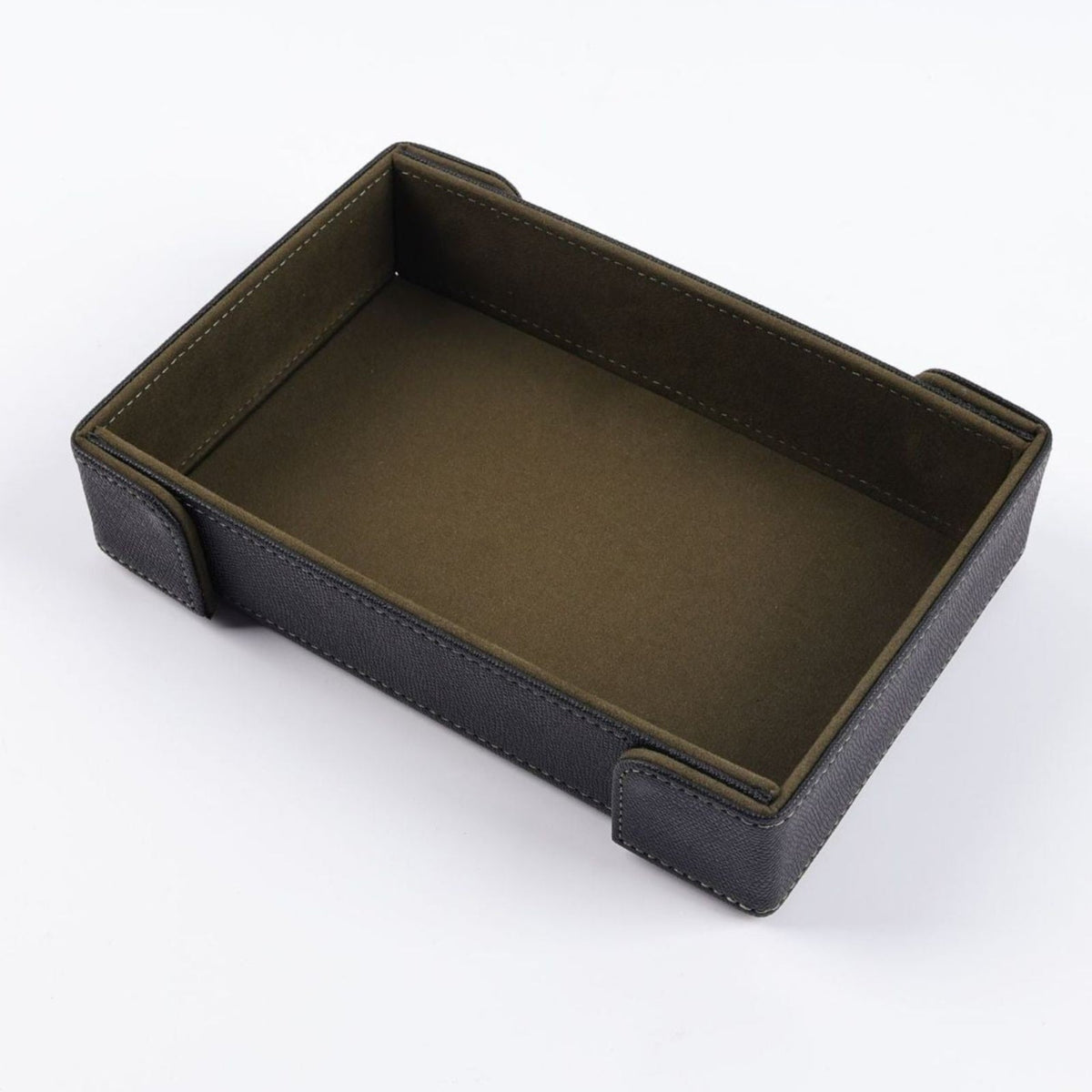 Olive Green Folding Velvet Dice Tray (magnetised) [Pre-Order mid-October]