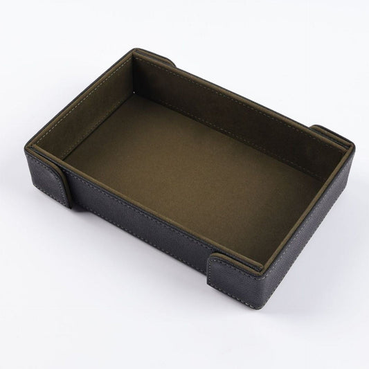Olive Green Folding Velvet Dice Tray (magnetised) [Pre-Order mid-October]