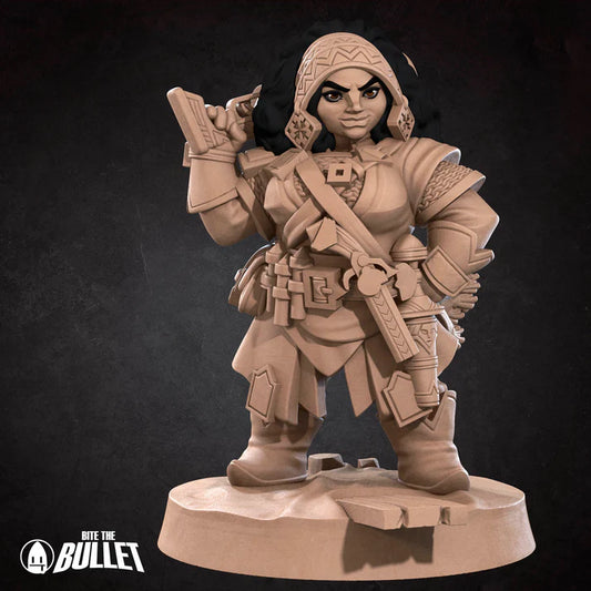 Dwarf Artificer Female D&D Miniature