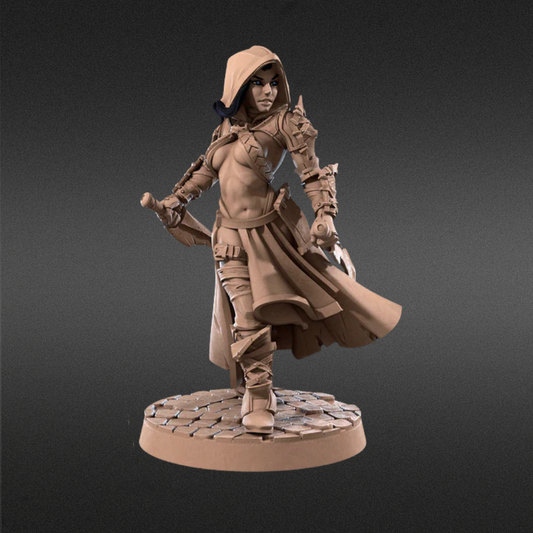 Human Rogue Female D&D Miniature