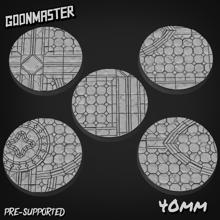 Gothic cathedral bases 40mm (3)
