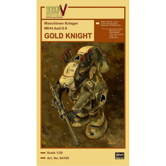 Hasegawa - 1/20 -Robot Battle V (Five) MK44 Ausf.G-6 Gold Knight