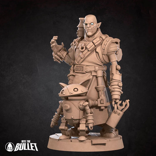 Half-Orc Artificer Male D&D Miniature