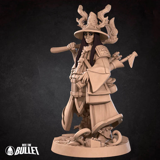 Human Druid Female D&D miniature