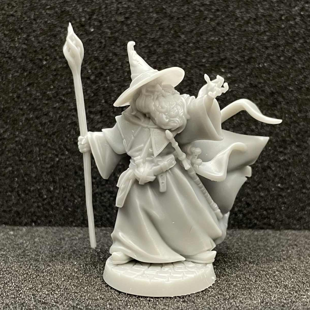 Human Wizard Male (with hat) D&D miniature