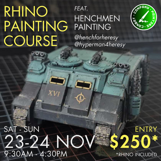 Rhino Painting Course Featuring Henchmen Painting - November 23/24