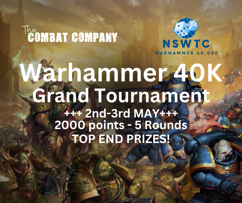 TCC/NSWTC: Warhammer 40,000 Grand Tournament (2nd & 3rd May)