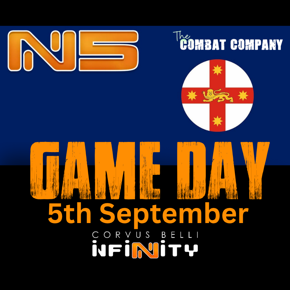 Infinity Monthly Game Day (Saturday 5th September)