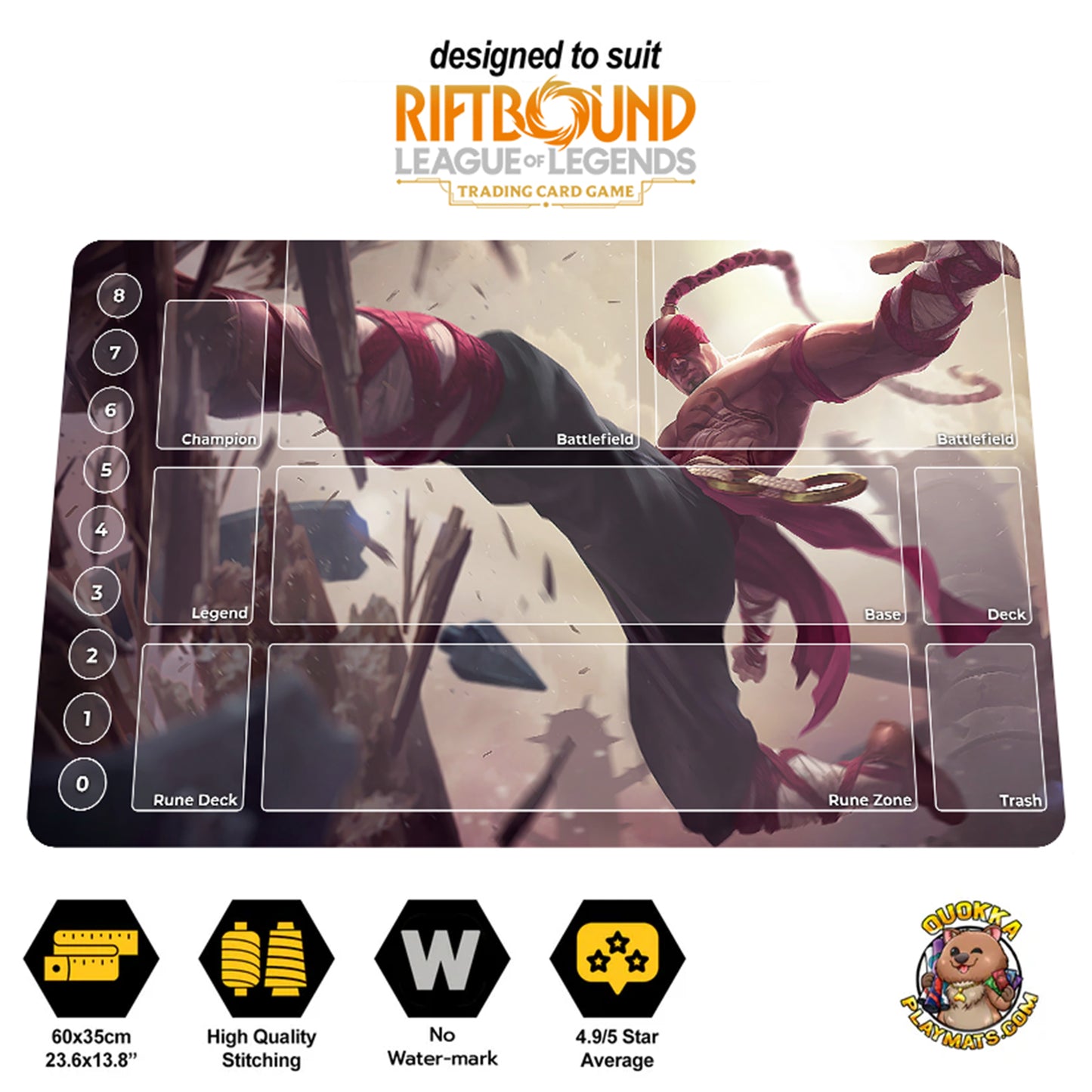 Lee Sin - Riftbound Playmat