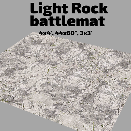 3' x 3' Light Rock Battlemat