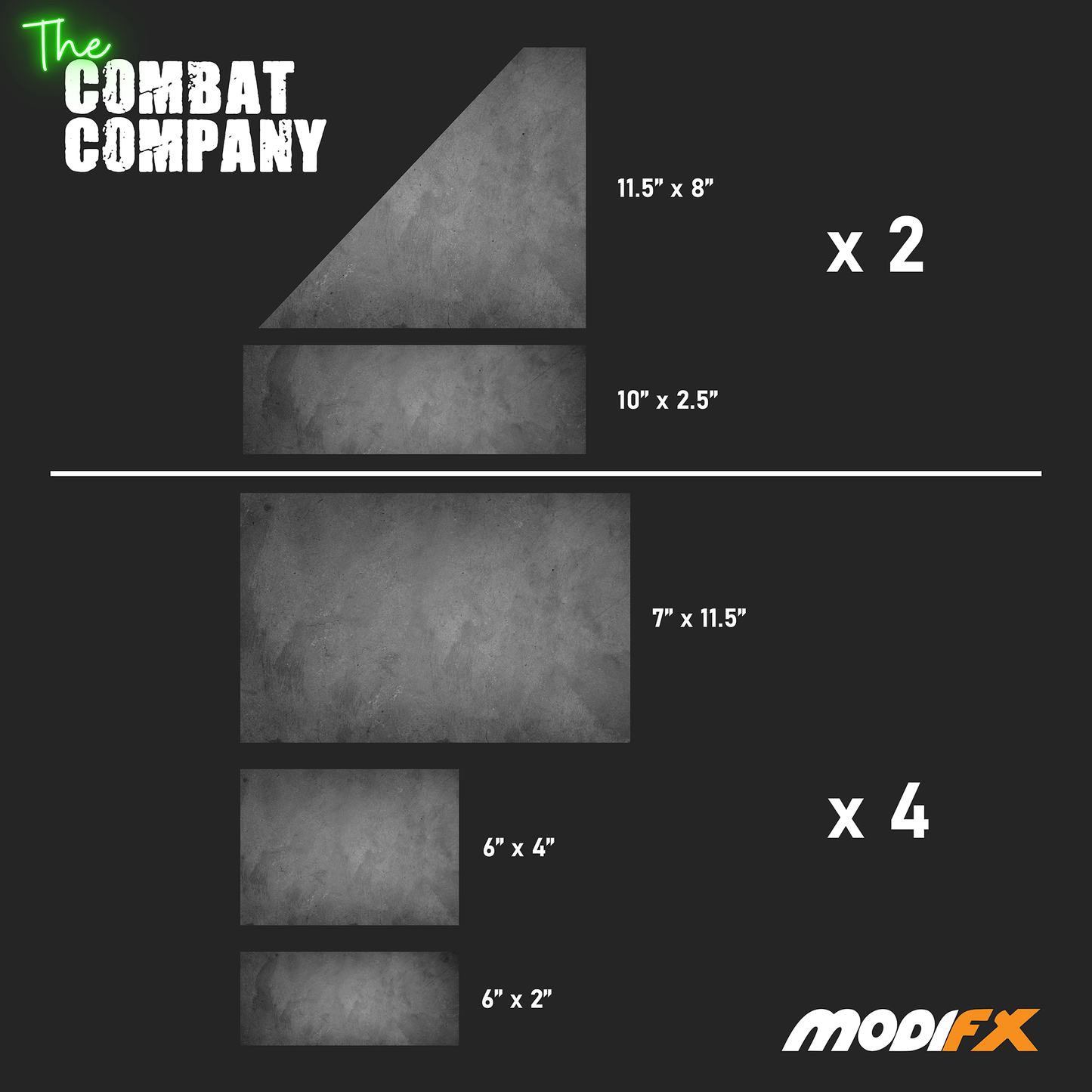 11th Edition Terrain Footprints - Concrete Grey