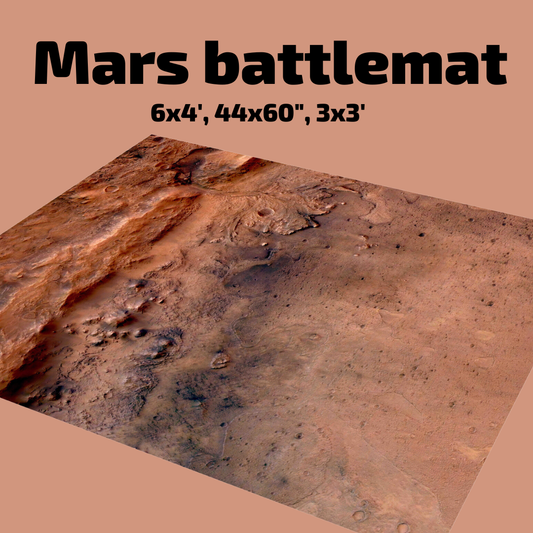3' x 3' Mars Battlemat