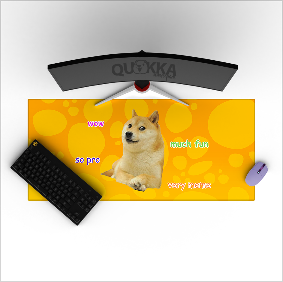Doge - meme Deskmat Playmat Mousepad