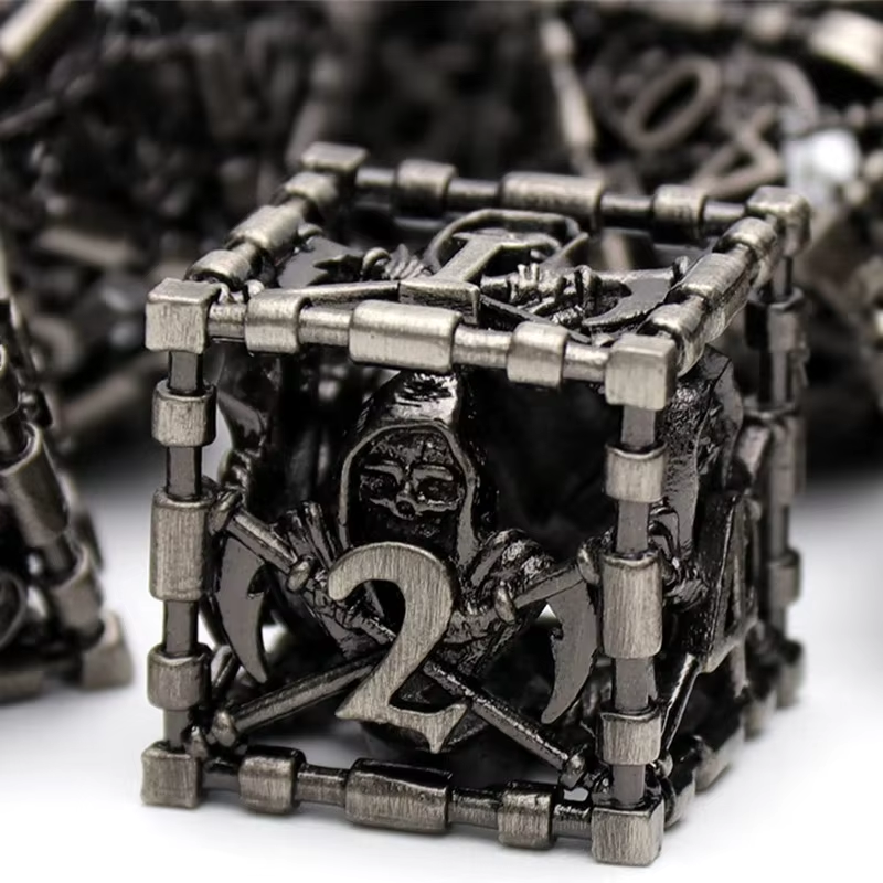 D&D Dice Set Metal Reaper - Nickel