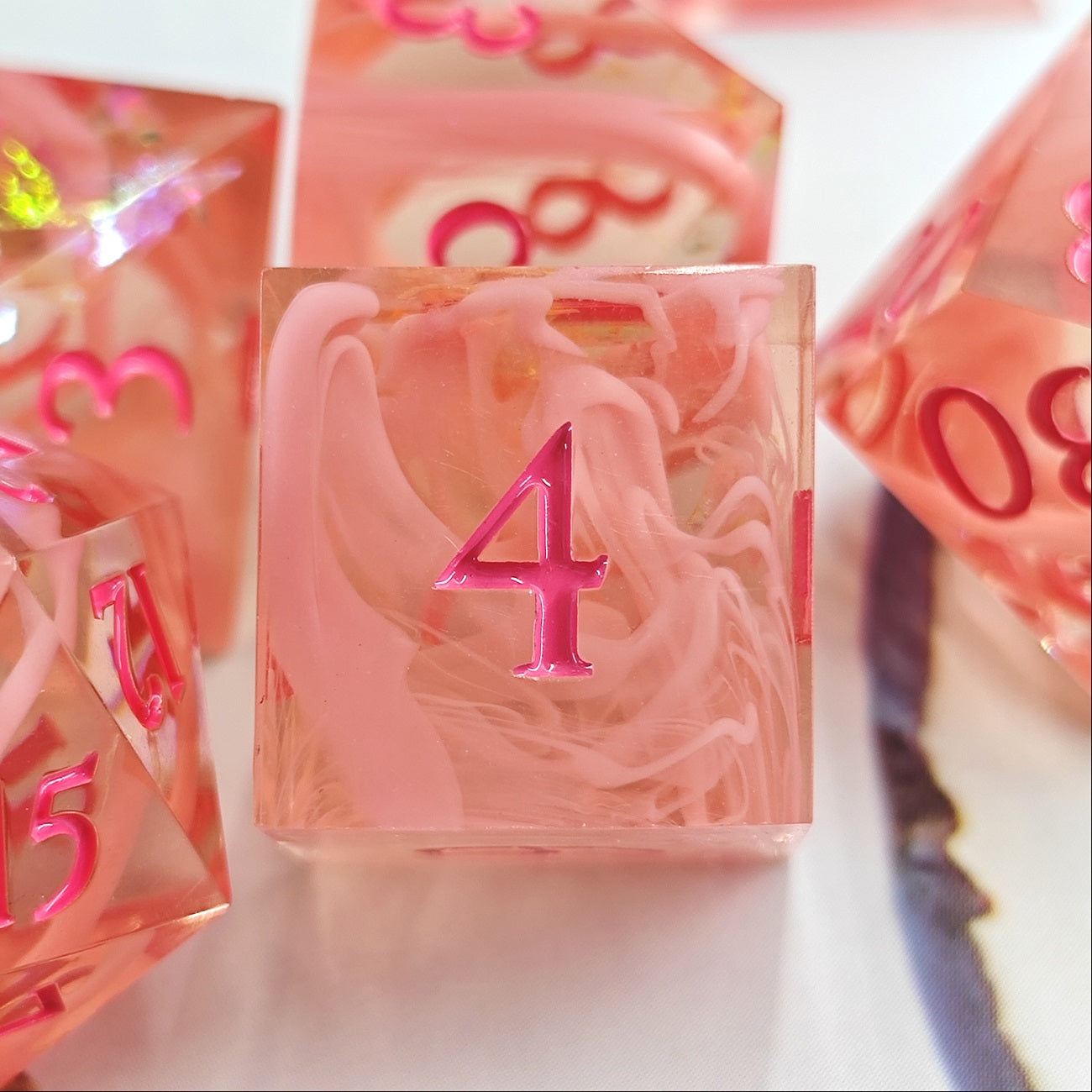 D&D Dice Set Sharp Edge - Pretty in Pink (Pink)