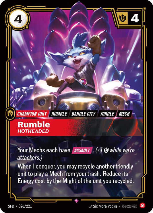 Rumble Hotheaded
