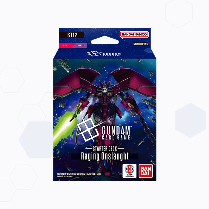 Gundam Card Game: Starter Deck Display – Raging Onslaught [ST12] (Preorder 25/09/2026)