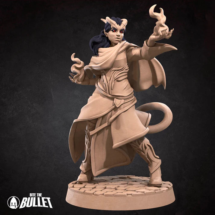 Tiefling Sorcerer Female D&D Miniature