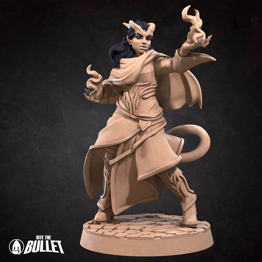 Tiefling Sorcerer Female D&D Miniature