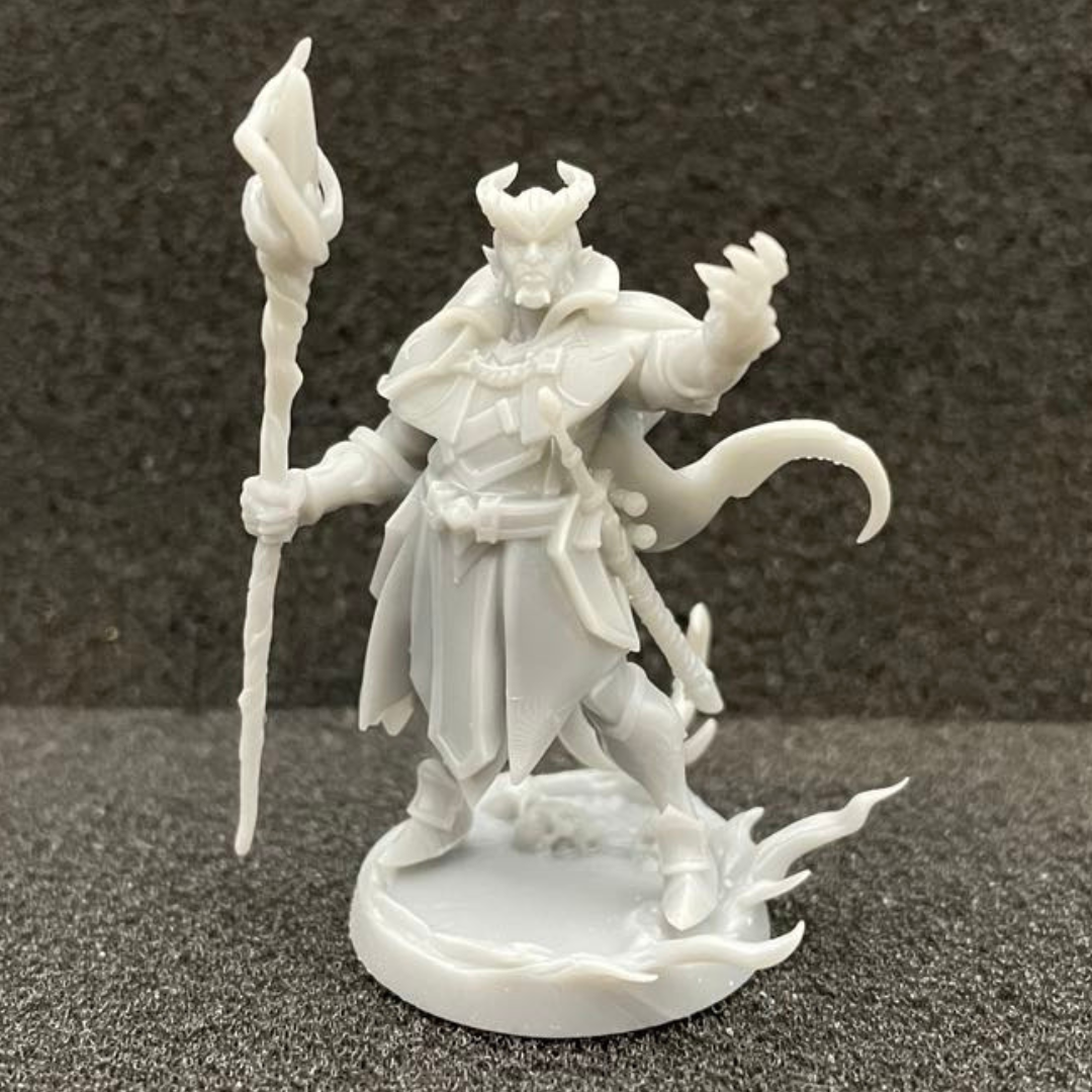 Tiefling Warlock Male D&D Miniature
