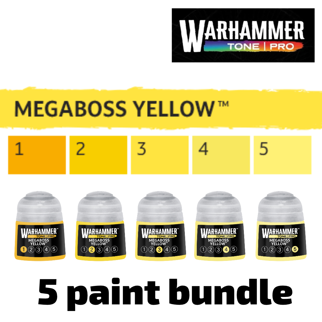 Tone Pro: Megaboss Yellow paint bundle (Pre-Order 24/10/26)