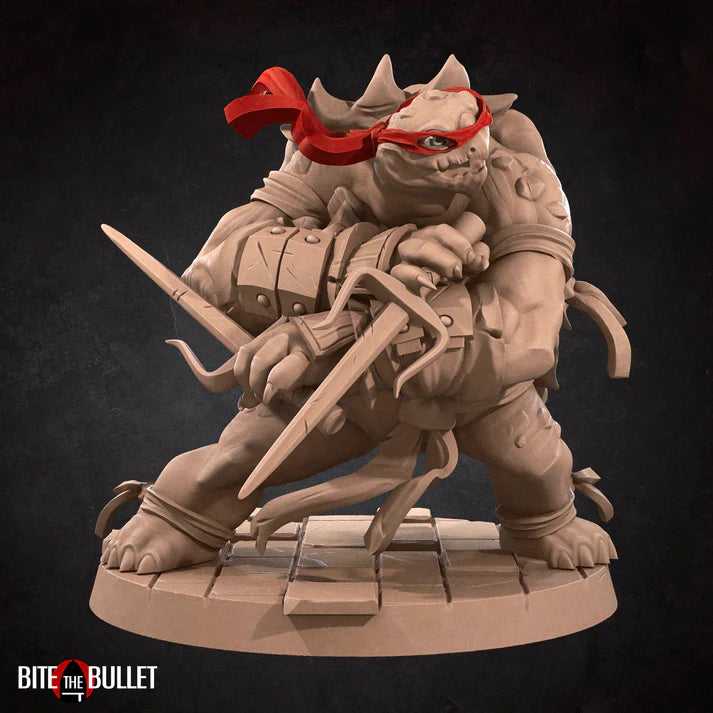 Tortle Fighter Male (Raphael) D&D Miniature