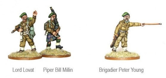 British Commando Characters - Lovat, Millin, Young