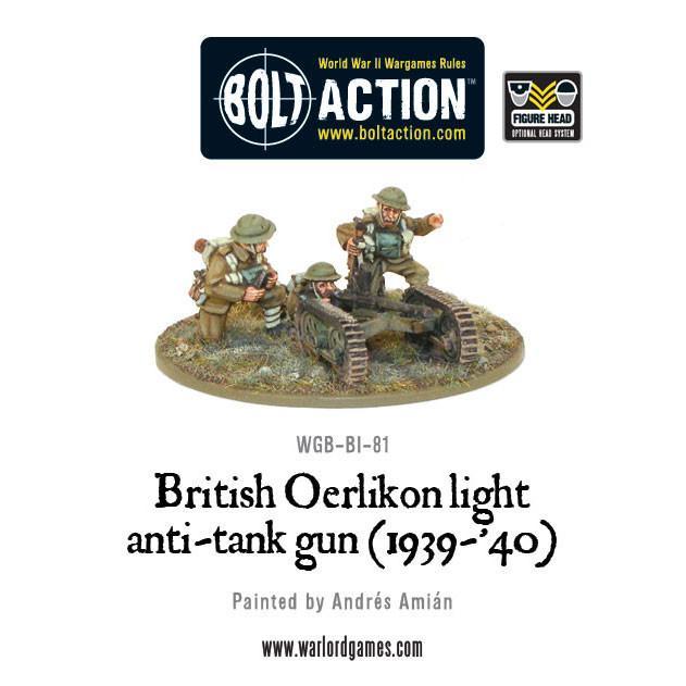 British Oerlikon light anti-tank gun (1939-40) (Blister)