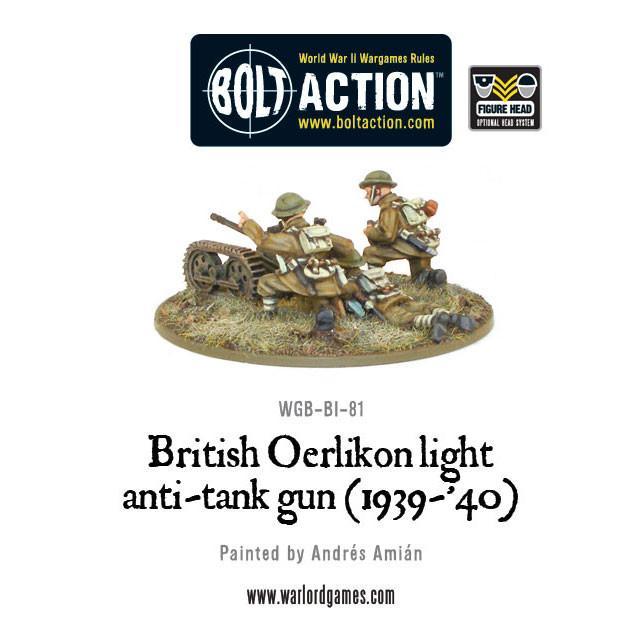 British Oerlikon light anti-tank gun (1939-40) (Blister)