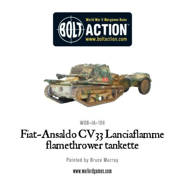 Fiat-Ansaldo CV33 Lanciaflamme flamethrower tankette (Special Order)