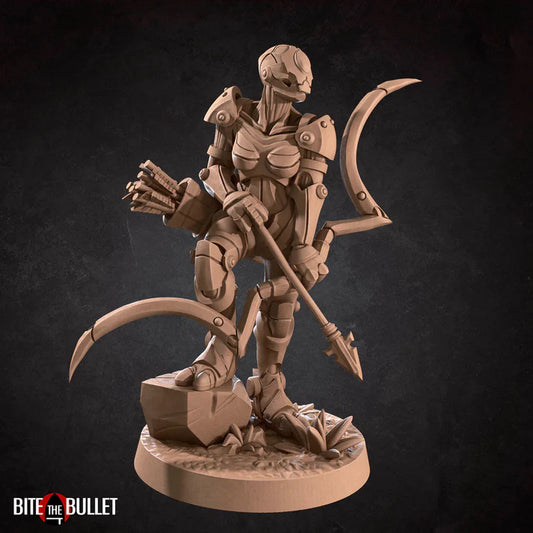 Warforged Ranger Female D&D Miniature