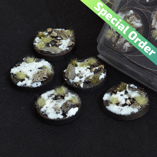 Winter Bases Round 40mm (x5) (Special Order)