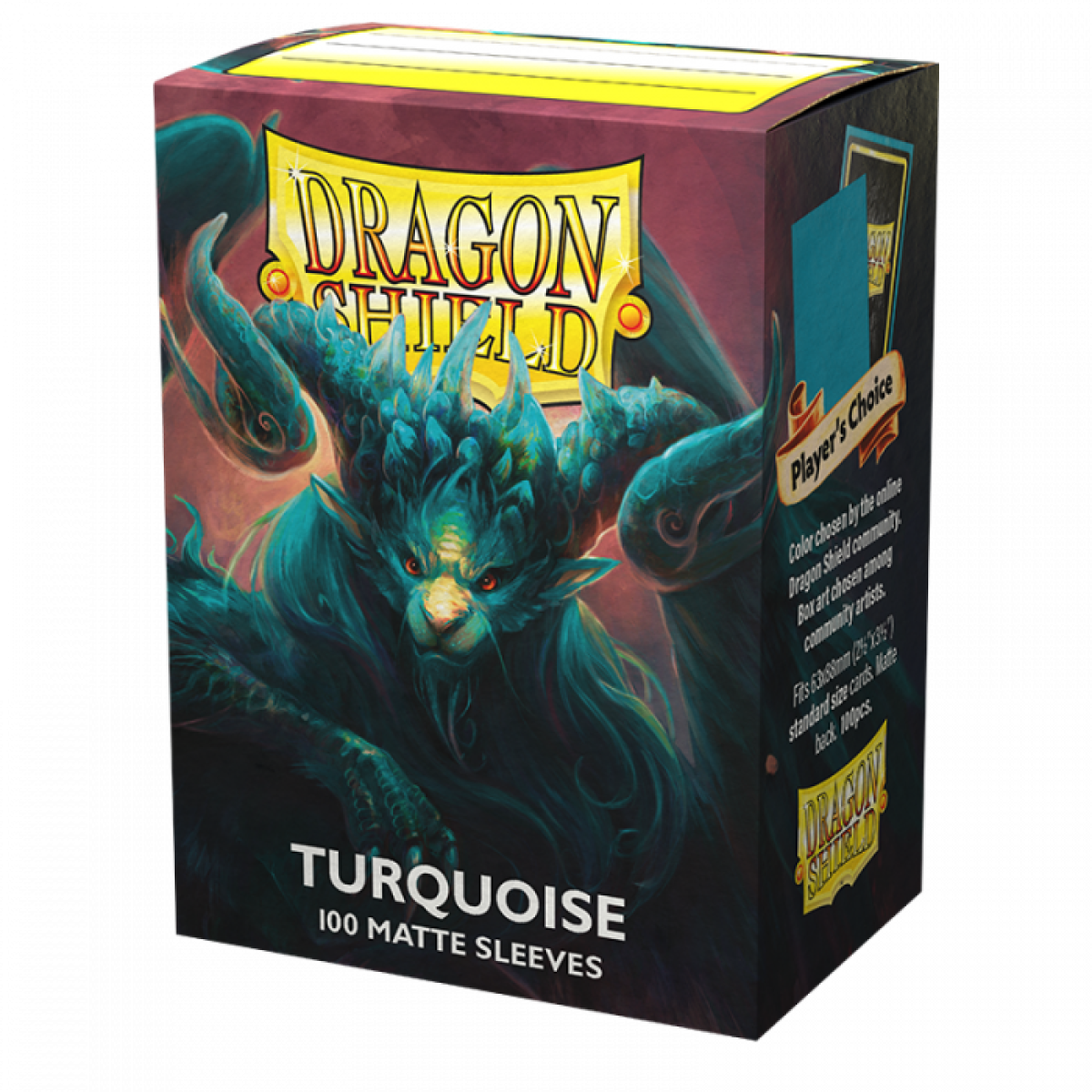 Sleeves - Dragon Shield - Box 100 - Turquoise MATTE