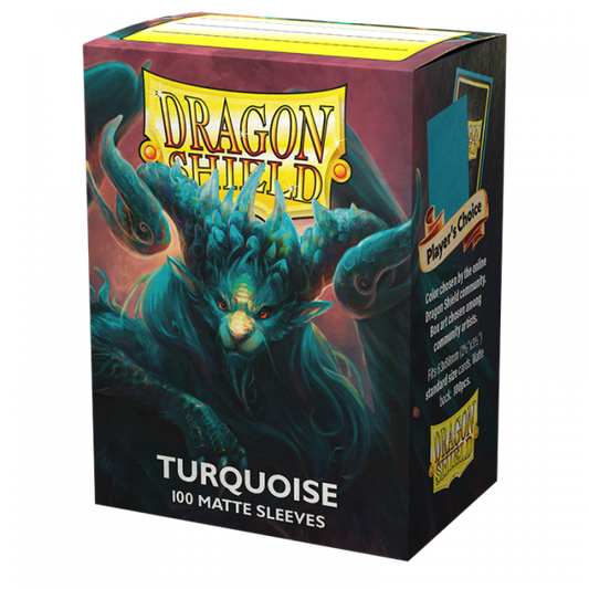 Sleeves - Dragon Shield - Box 100 - Turquoise MATTE