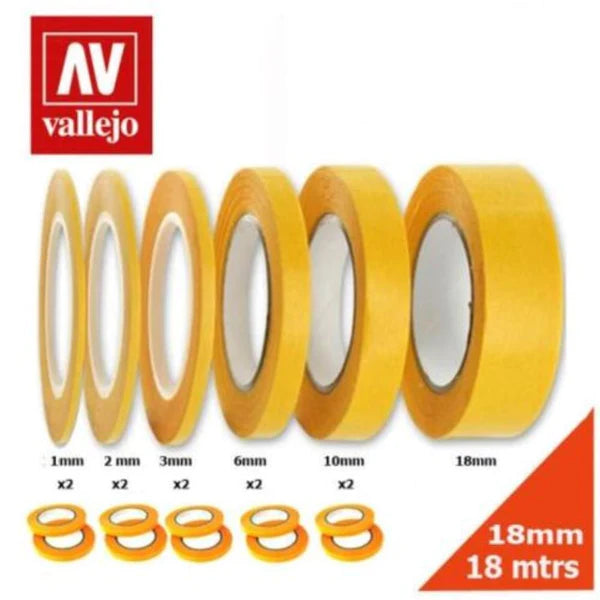 Precision Masking Tape 18mmx18m - Single Pack