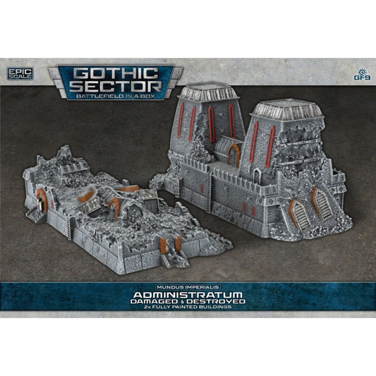 Battlefield in a Box: Gothic Sector - Mundus Imperialis: Administratum (Damaged & Destroyed) (Pre-Order Feb)