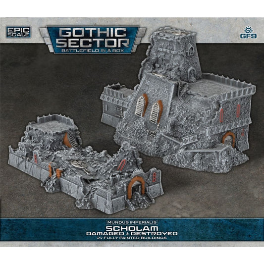 Battlefield in a Box: Gothic Sector - Mundus Imperialis: Scholam (Damaged & Destroyed) (Pre-Order Feb)