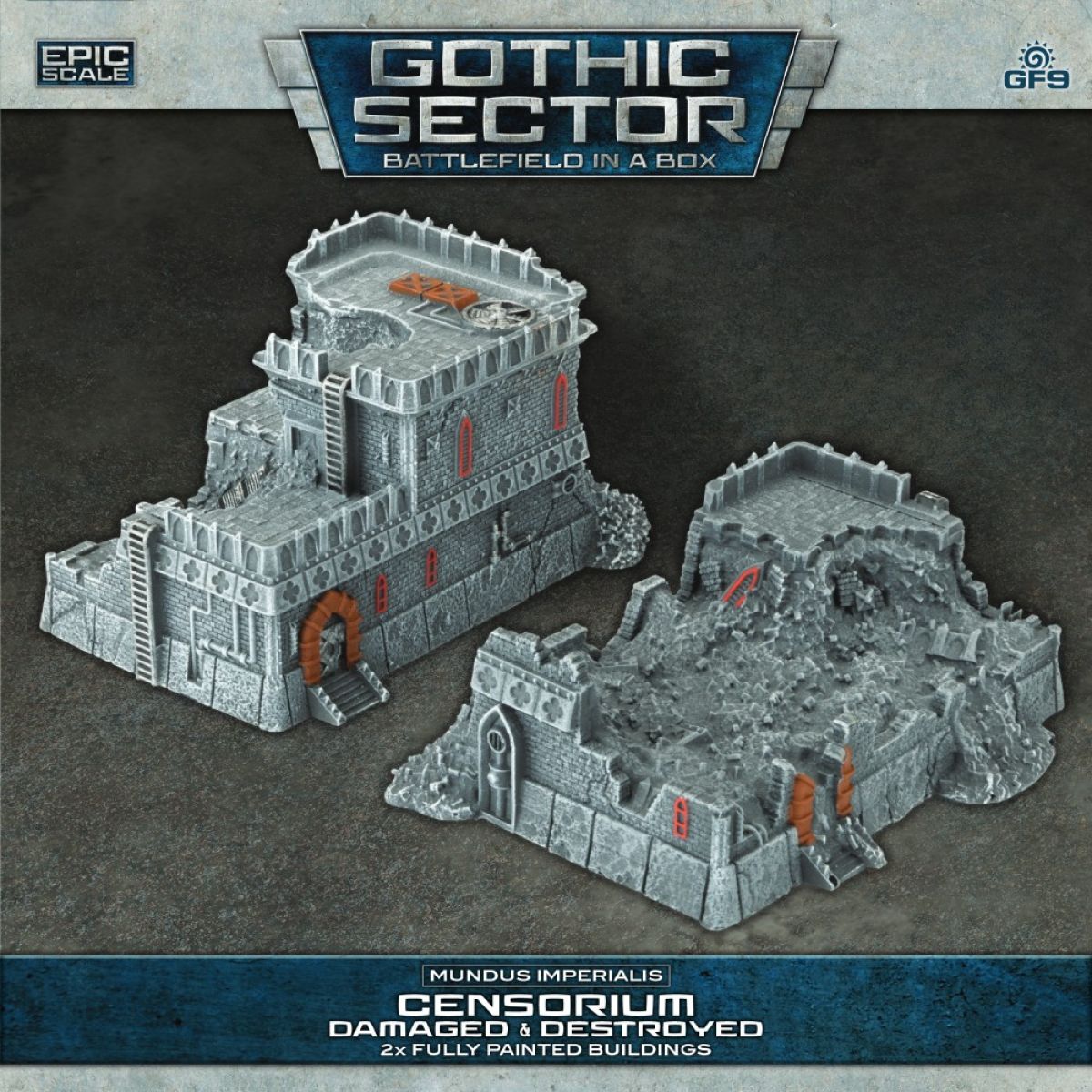 Battlefield in a Box: Gothic Sector - Mundus Imperialis: Censorium (Damaged & Destroyed) (Pre-Order Feb)