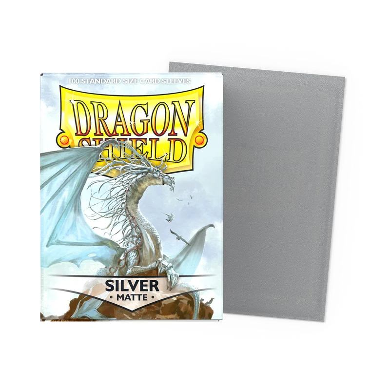 Sleeves - Dragon Shield - Box 100 - Silver MATTE