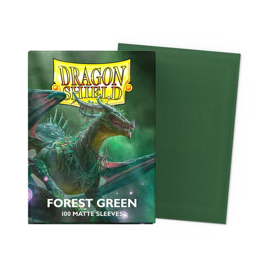 Sleeves - Dragon Shield - Box 100 - Forest Green MATTE