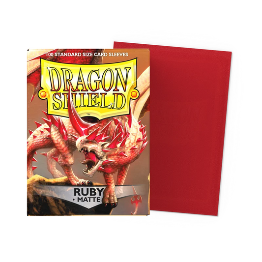 Sleeves - Dragon Shield - Box 100 - Ruby MATTE