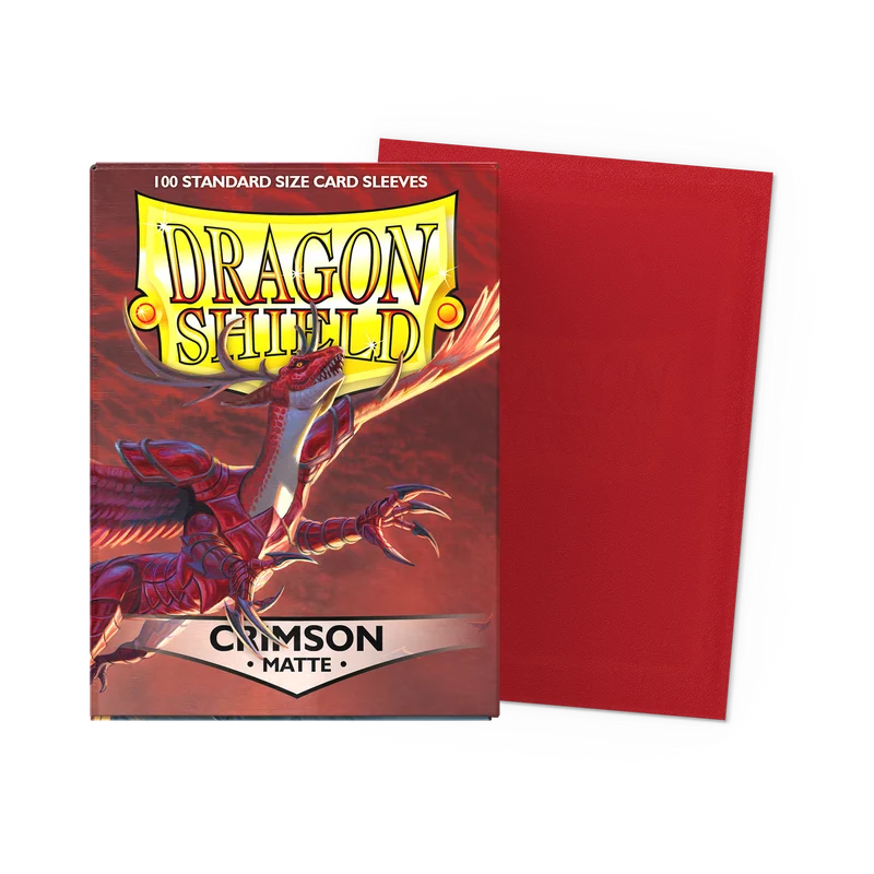 Sleeves - Dragon Shield - Box 100 - Crimson MATTE