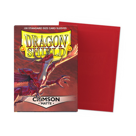 Sleeves - Dragon Shield - Box 100 - Crimson MATTE