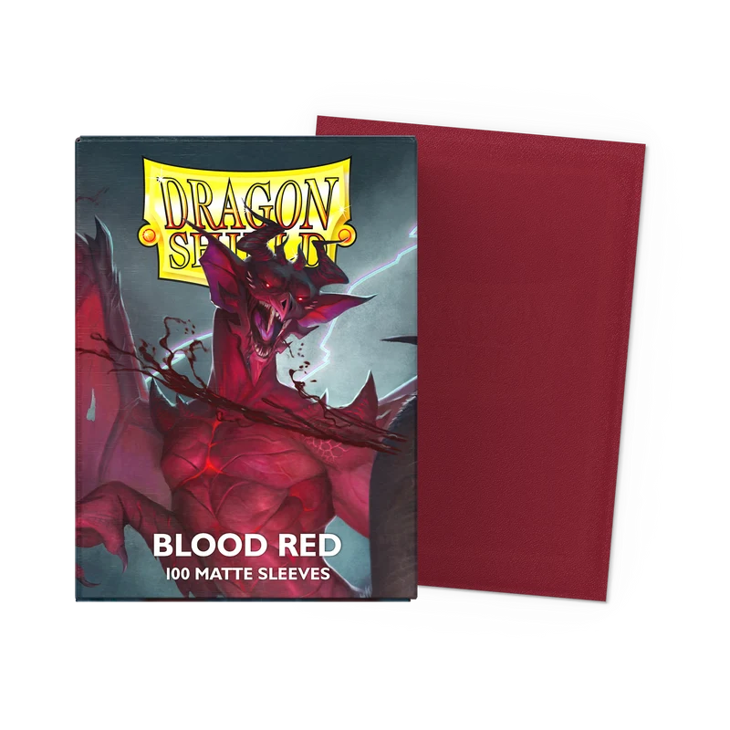 Sleeves - Dragon Shield - Box 100 - Blood Red MATTE