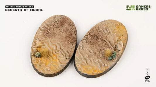 Deserts of Maahl Bases Oval 90mm (x2) (Special Order)