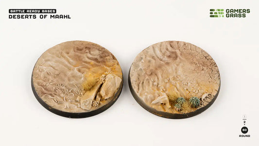 Deserts of Maahl Bases Round 60mm (x2) (Special Order)