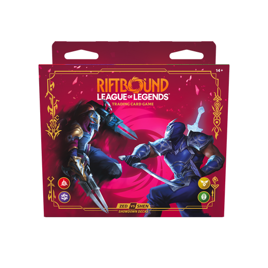 Riftbound: League of Legends TCG – Showdown Deck Display – Vendetta: Zed vs Shen