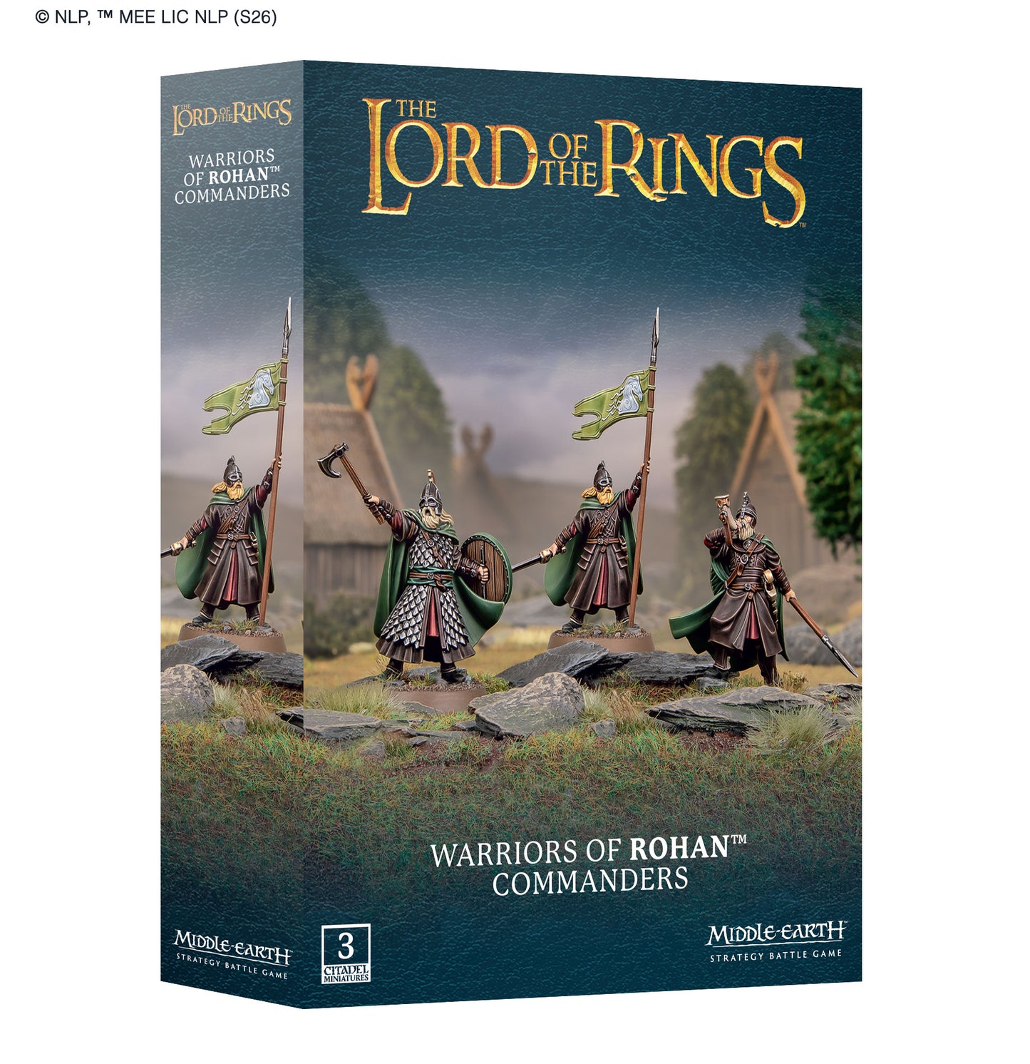 MESBG: Warriors of Rohan Commanders (Pre-Order 18/7/26)