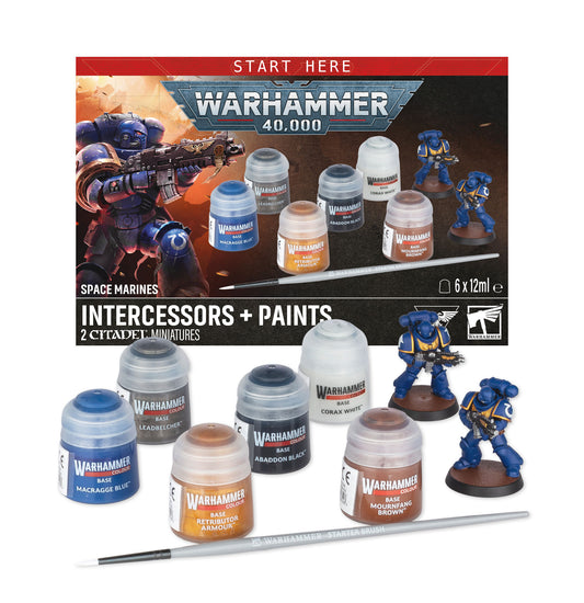 Space Marines: Intercessors + Paints (Pre-Order 25/7/26)